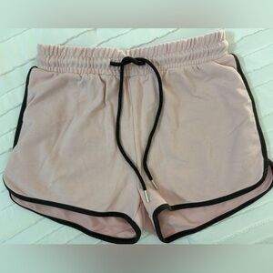 Women's Pink Drawstring Athletic Shorts